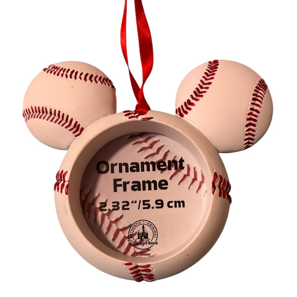 Disney Parks Baseball Ball Mickey Mouse Icon Ornament/Frame
